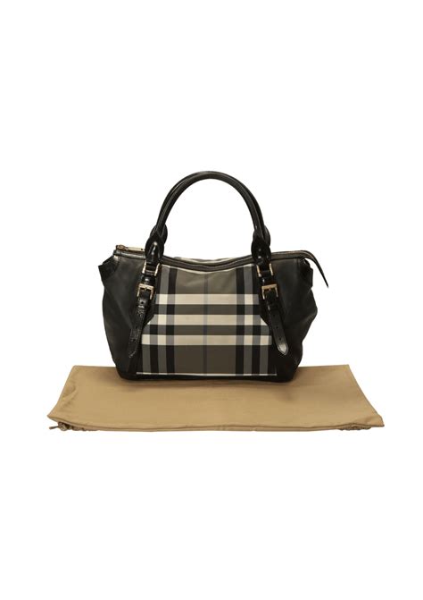 burberry mochila|burberry leather check bag.